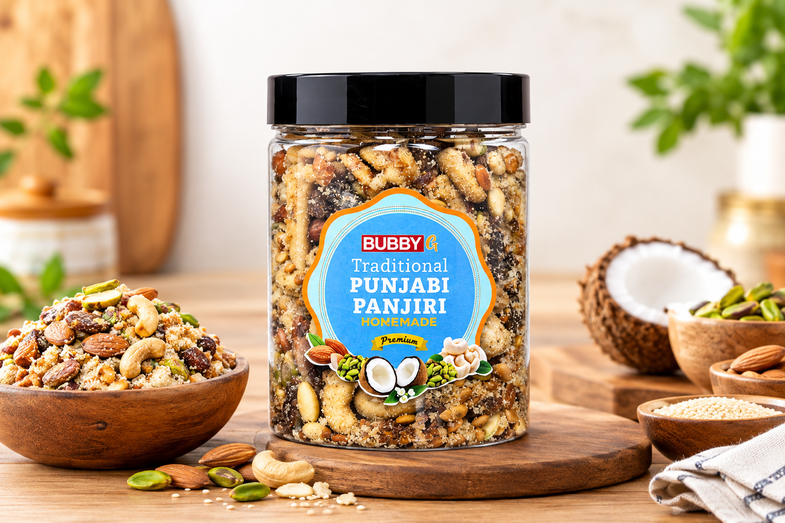 Dry Fruit Atta Pinni