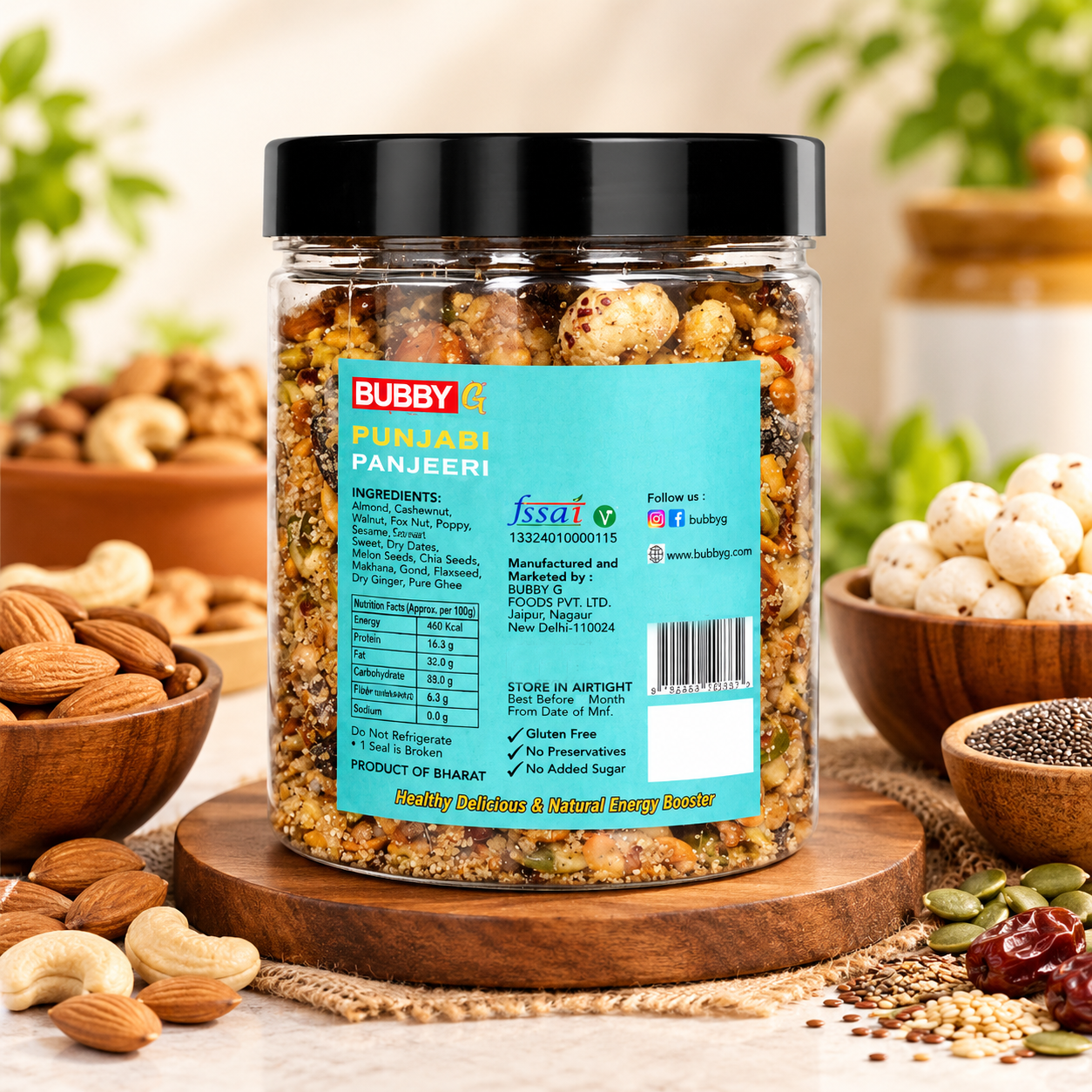 Dry Fruit Atta Pinni